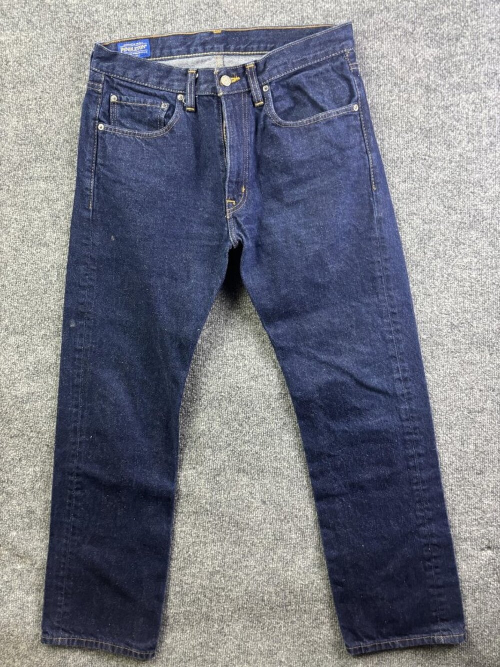 Pendleton Jeans Mens 33x32 Dark Wash Blue Regular Fit Straight Denim Pants